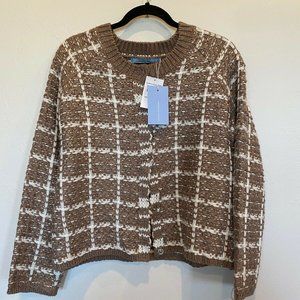 Michelle Nicole Glitter Chunky Knit Cardigan Sz M